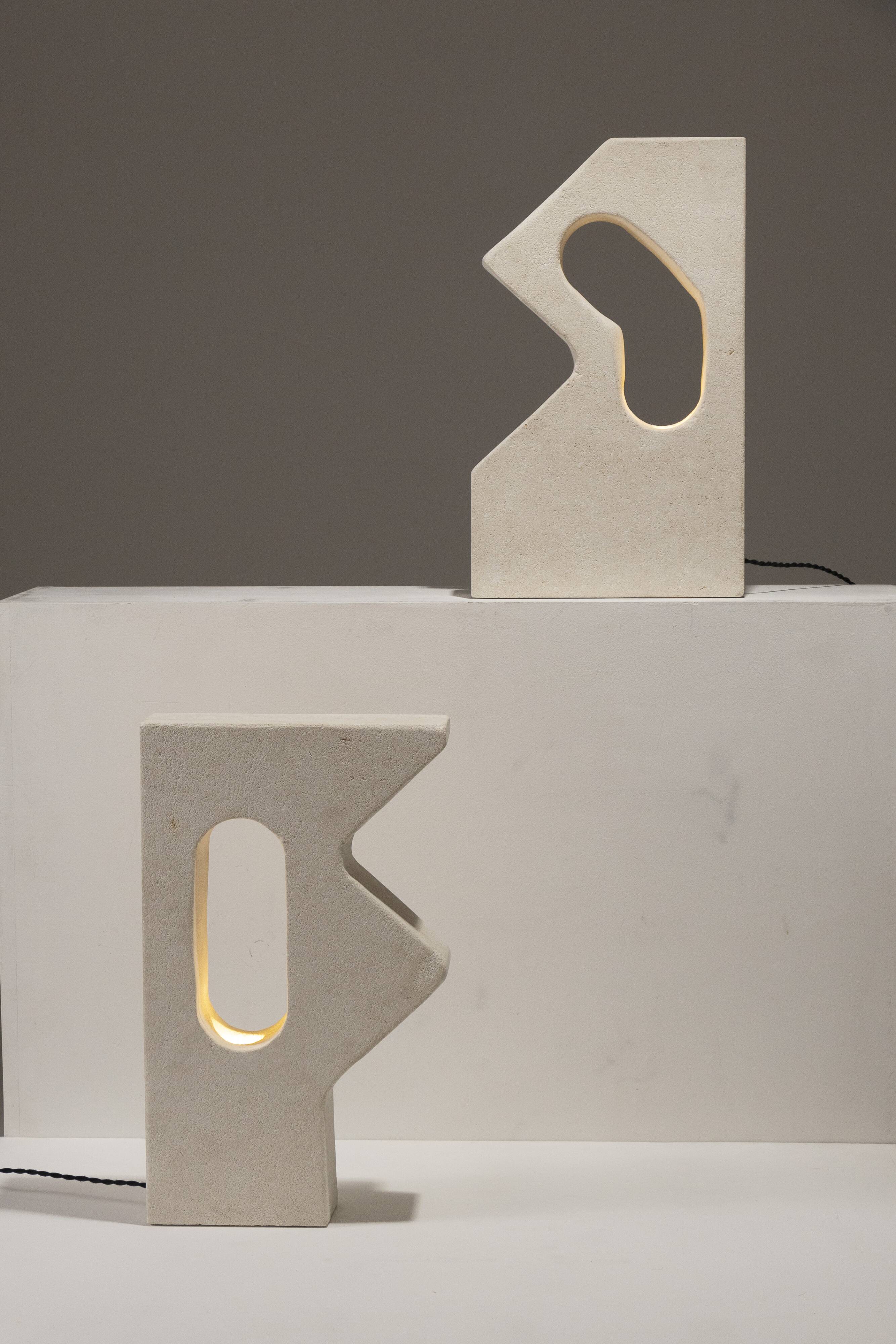 Pair of workshop lamps