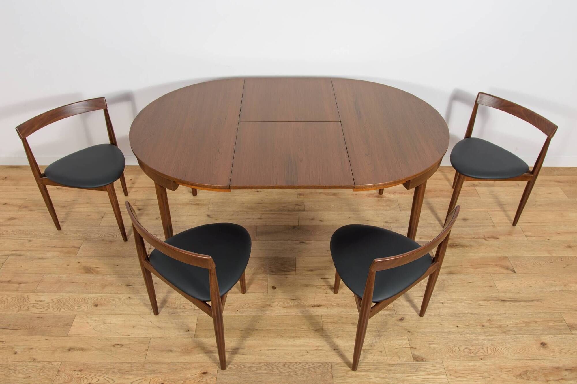 Mid-Century Dining Set by Hans Olsen for Frem Røjle, Denmark, 1950s, Set of 5
