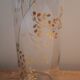 Golden foliage vase