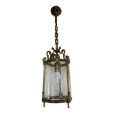 Lanterne suspendu doree et verre