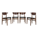 Chaises de salle à manger danoises du milieu du siècle, années 1960, lot de 4