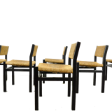 Ensemble de 6 chaises de table à manger par Martin Visser