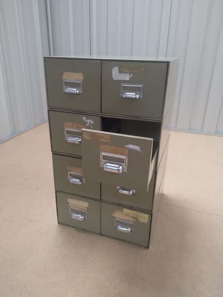 Paire de tiroirs en métal - Ensemble de 4