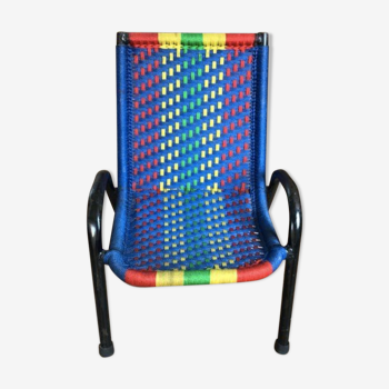 Small braided African armchair for children