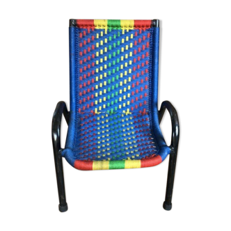 Fauteuil africain tressé pour enfant