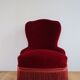 Velvet toad armchair