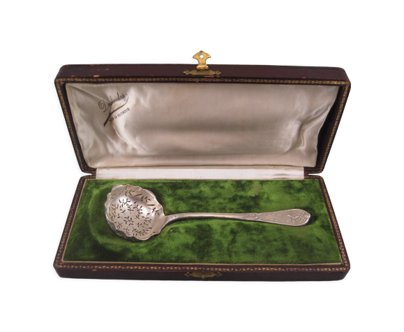 Cuillère à sucre en métal argenté poinçon orfèvre cailar bayard & cie vers  1900 | Selency
