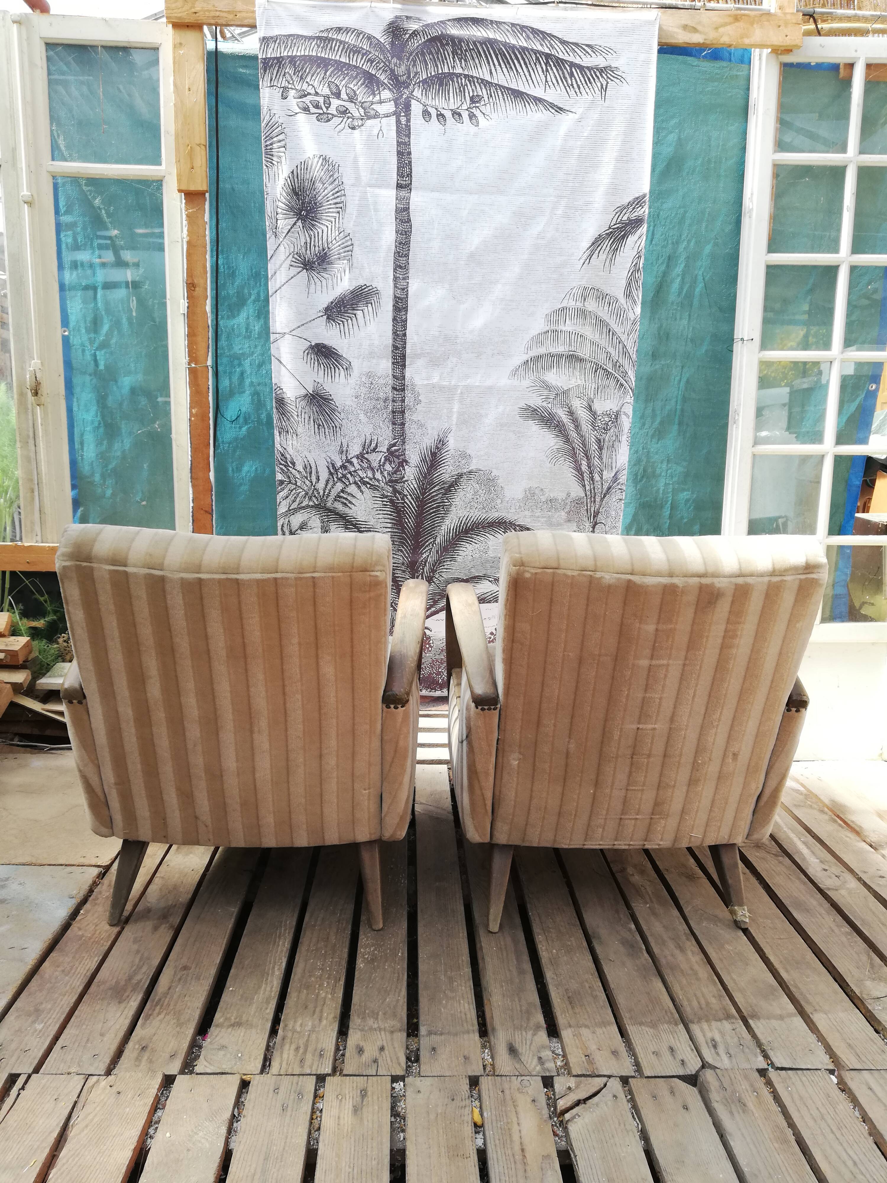 Pair of Art Deco armchairs