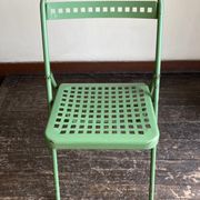 Garden chair in perforated sheet metal 1950