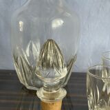 Service à liqueur monaco vintage ancien en verre