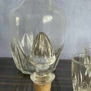 Vintage Monaco liqueur service made of old glass