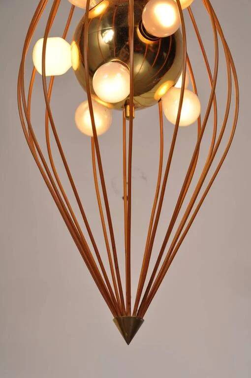 1950s ceiling lamp in the style of Angelo Lelli, Arredoluce