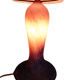 Lampe champignon en verre marmoréens 1930/1950