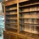 Bibliotheque meuble d'apothicaire en noyer