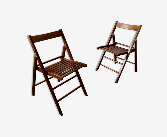 Chaises pliantes en bois