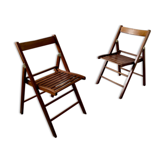 Wooden folding chairs
