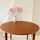 Table à manger ronde en teck design scandinave