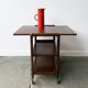 Desserte extensible ou table d'appoint Art Déco vintage des années 1930