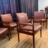 Set of six Diplomat armchairs, model 209 by Finn Juhl, Cado, 1960s