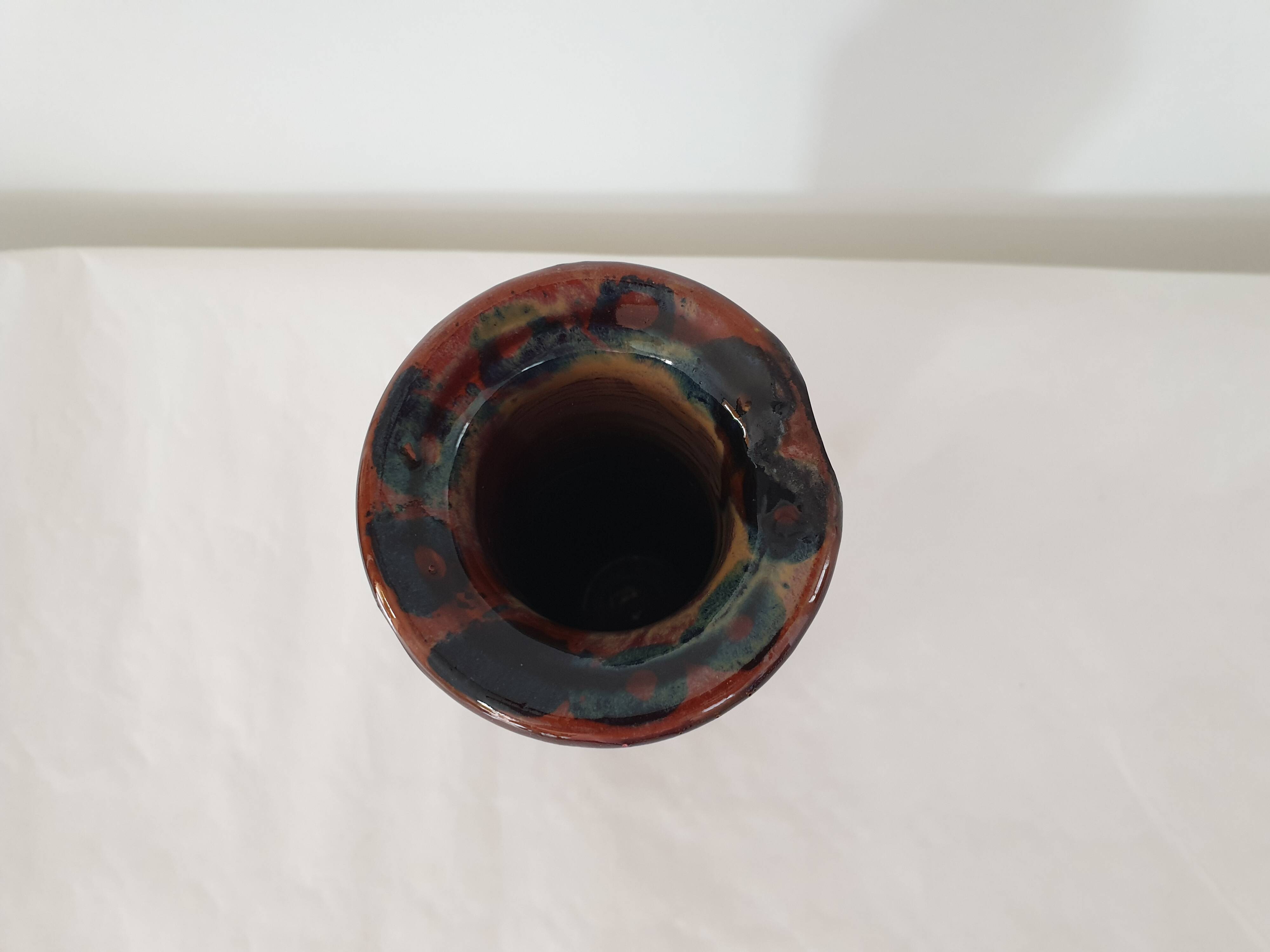 Vase en céramique Signé Dacier / Faque - Hauteur 26.5cm