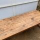 Farmhouse dining table 205cm for 8/10 people in solid pine with 1 drawer 1930