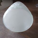 Opalescent glass vase with art deco style décor