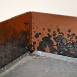 Copper planters with lamp