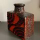 Pottery Vase Fat Lava West Germany , 1970s