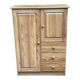 Vintage Scandinavian chest of drawers in solid pine from the 1980s.