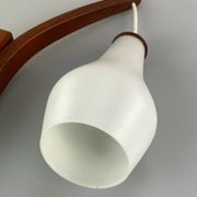 60s 70s lamp teak light wall lamp Uno & Östen Kristiansson Luxus 60s
