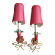 Appliques bronze et verre jules leleu art deco
