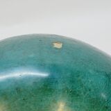 Antique Chinese Ginger Pot 1900 Green Blue Turquoise Enameled Ceramic