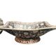 Set of three ceramic bowls with floral decoration G&C Denmark 20th century