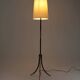 Black and Brass Floor Lamp, Model KT 706 — Konsthantverk Tyringe, Sweden, 1950s