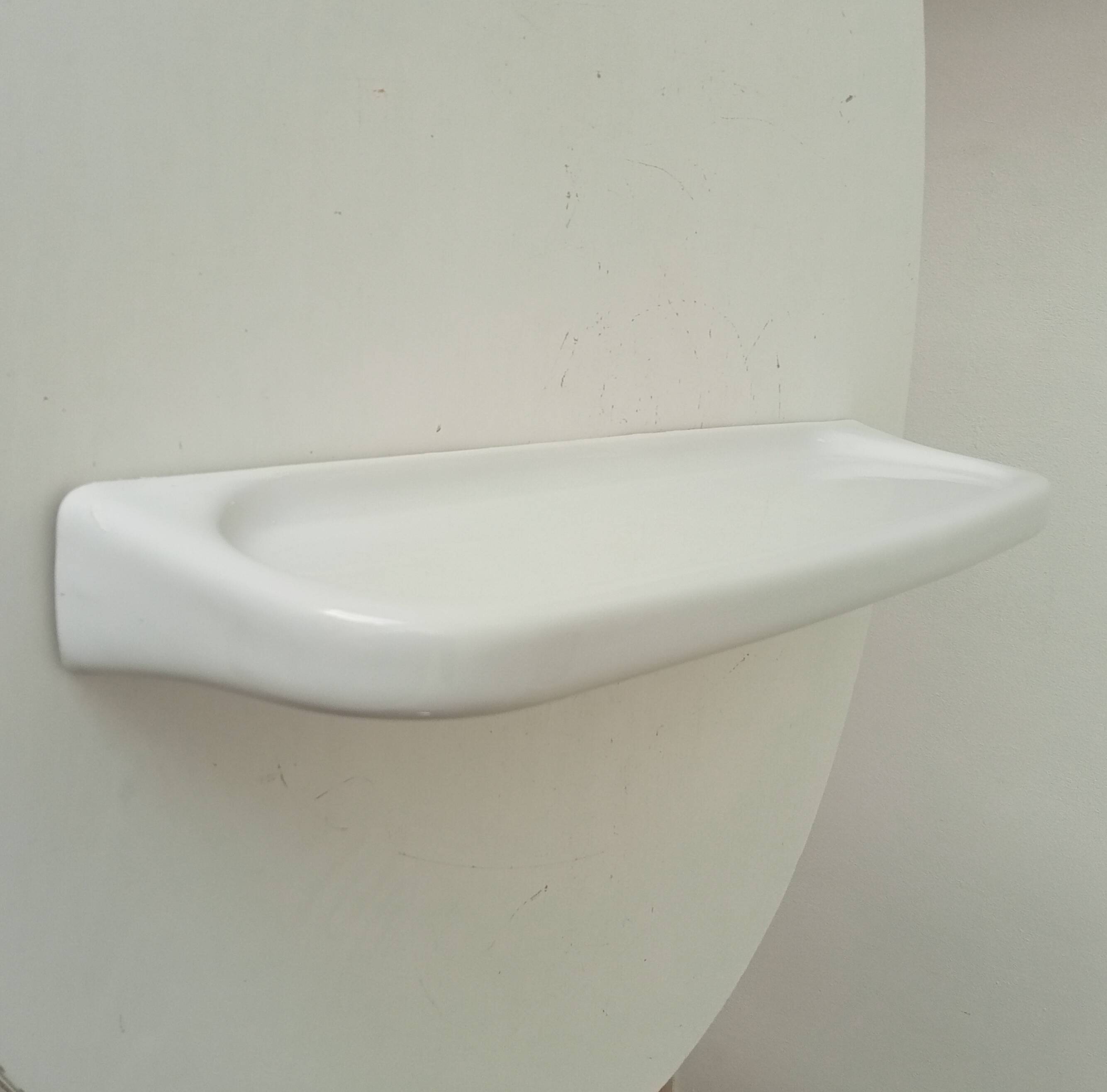 Vintage porcelain wall shelf