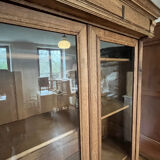 Armoire vitrée bois brut