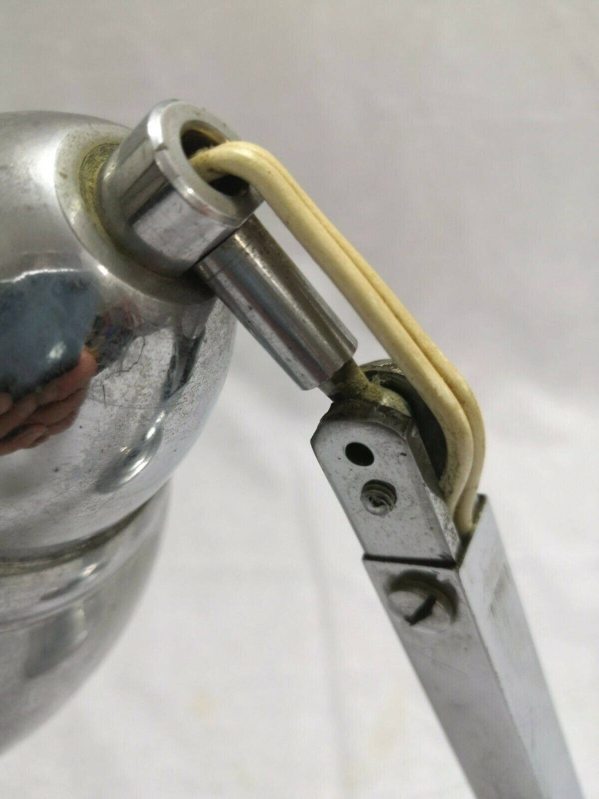 1950s modular steel industrial lamp