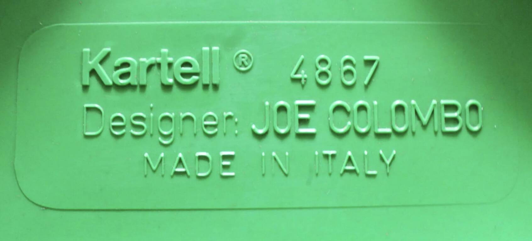 4 chaises Universale par Joe Colombo pour Kartell, modèle 4868