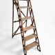 Old wooden step ladder with 6 steps