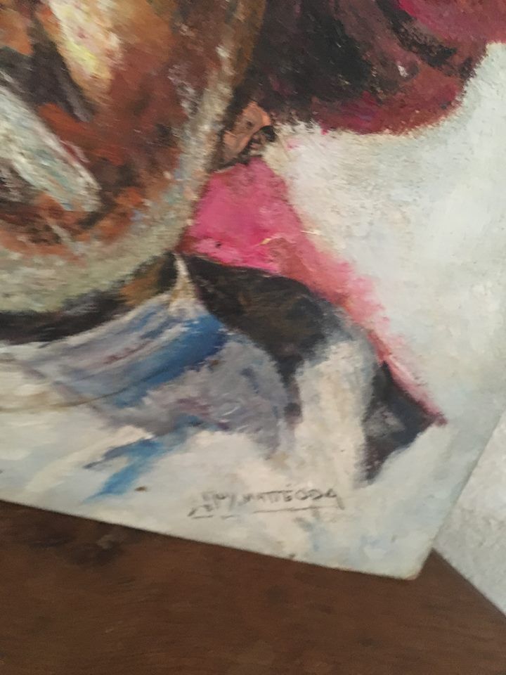 Orientalist portrait the man in the pink turban