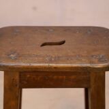 Old Burmese teak workshop stool