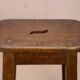 Old Burmese teak workshop stool