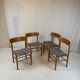 4 beech chairs - Denmark 1950s