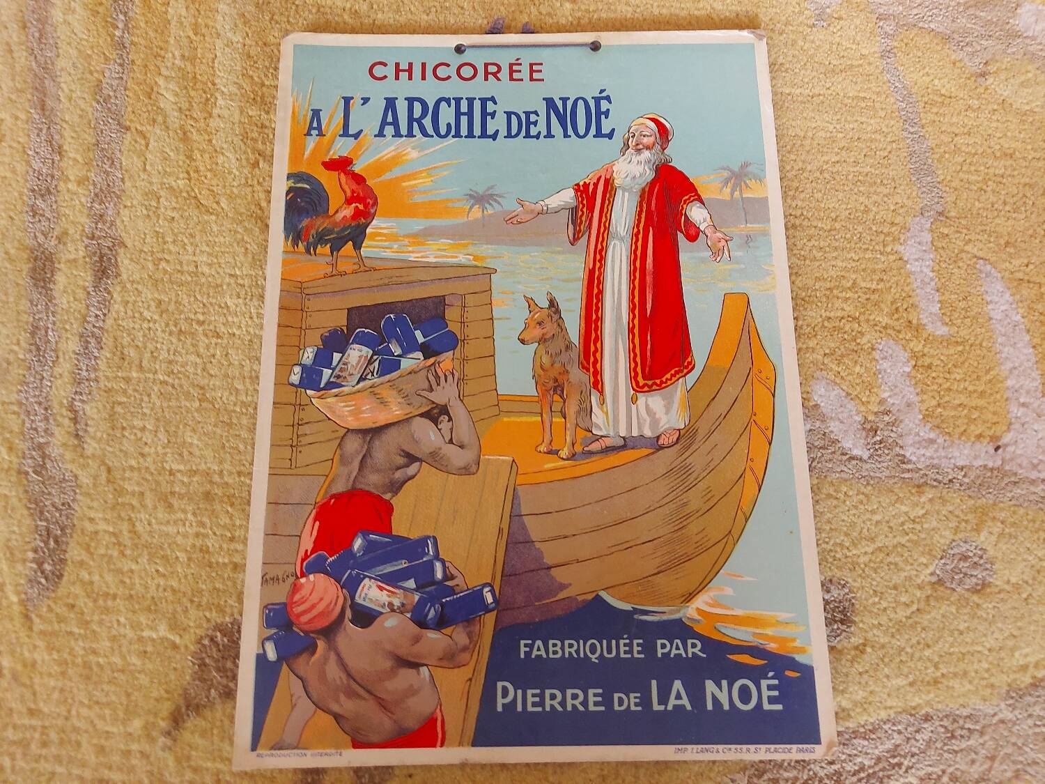 Poster, Chicory advertising cardboard Noah's ark