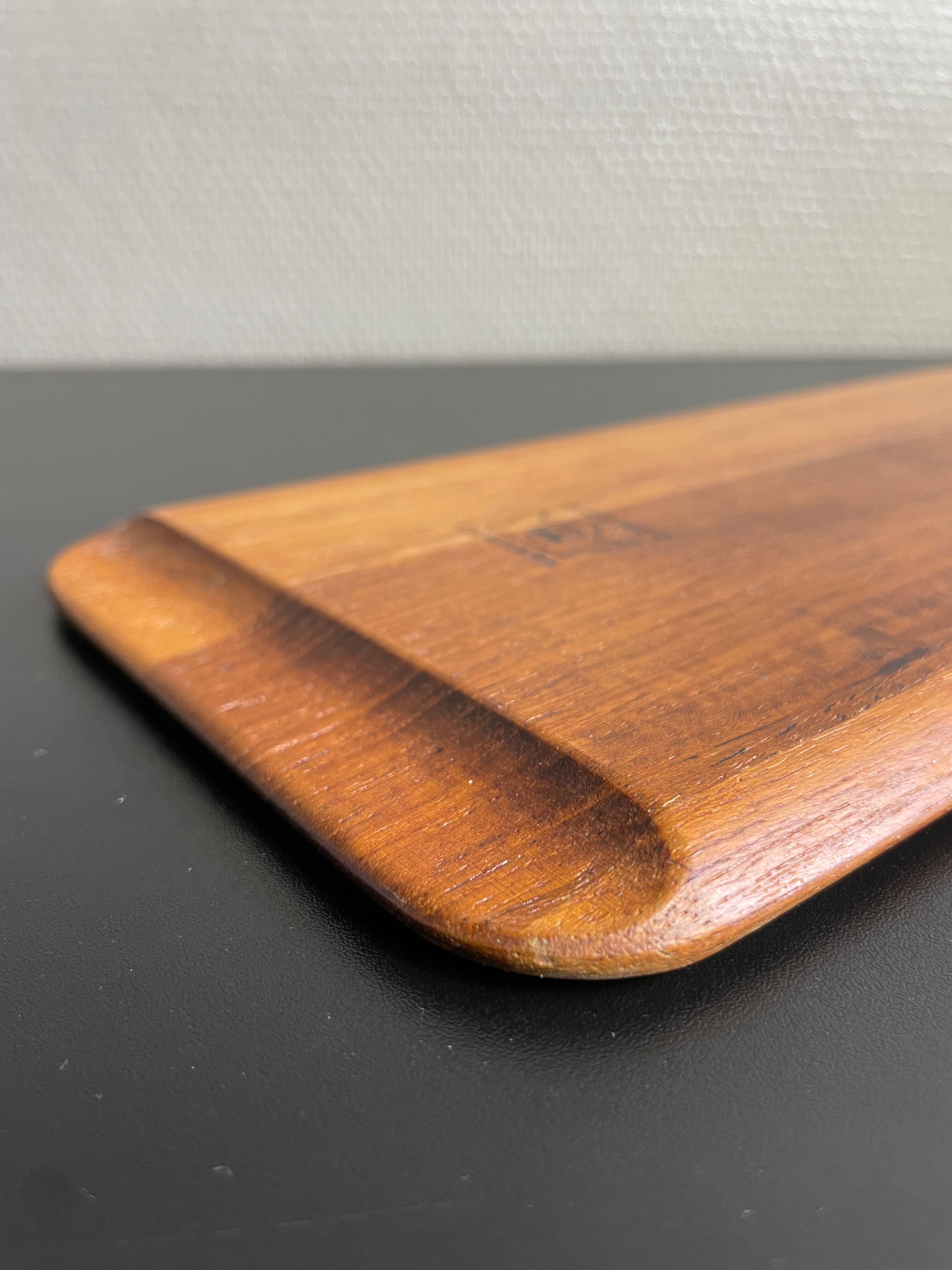 Scandinavian teak serving tray