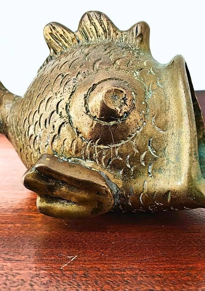 Bronze Fish Ashtray Attributed to Walter Bosse