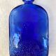 Cobalt blue glass apothecary bottle