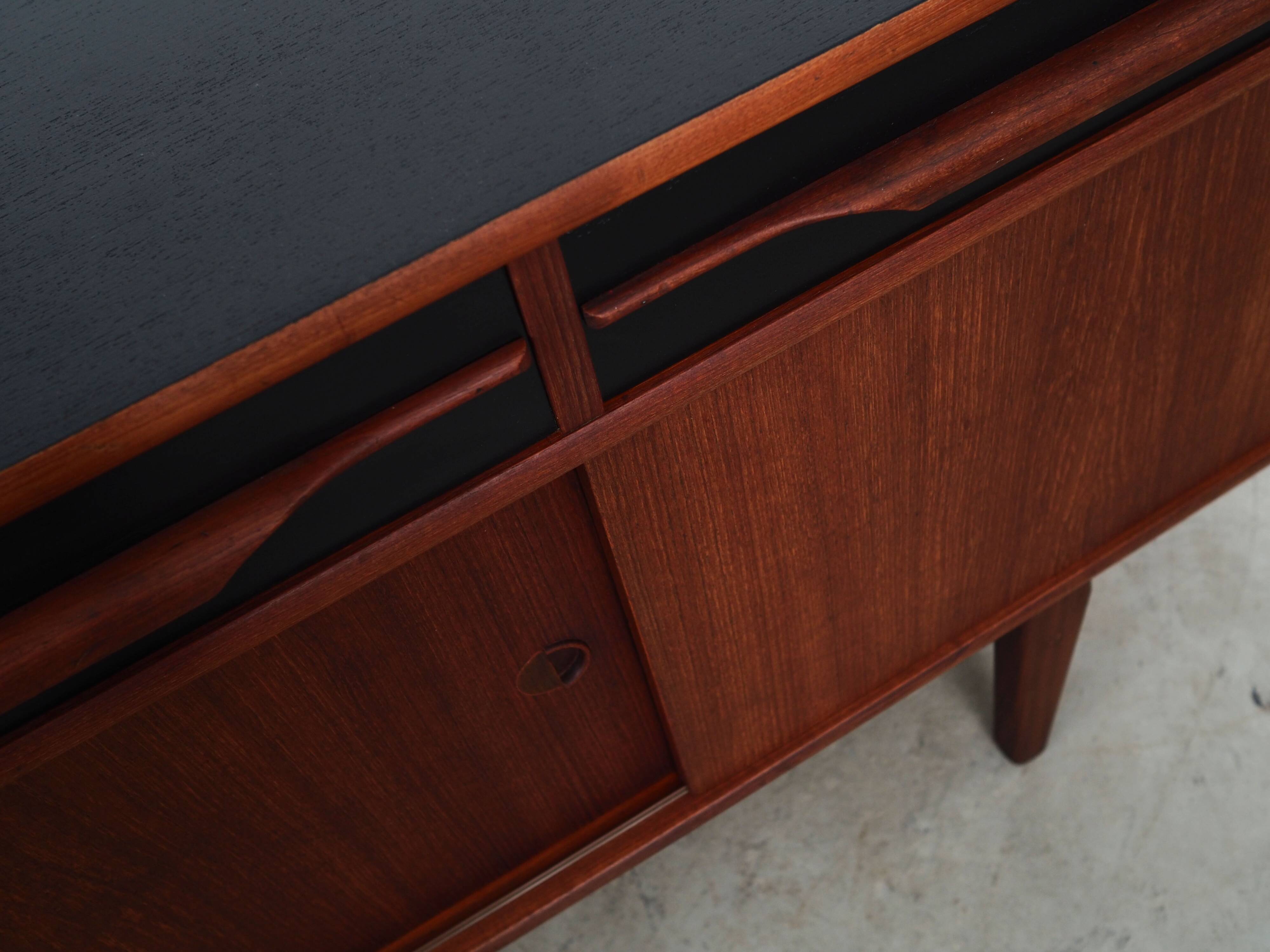 Teak sideboard, Danish design, 1970s, produced in Denmark