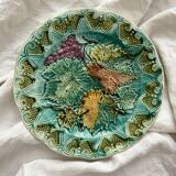 Old slip plate vine leaves grapes Onnaing