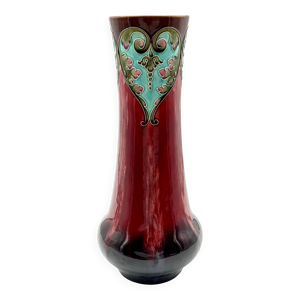 Vase Art Déco Thulin - turquoise